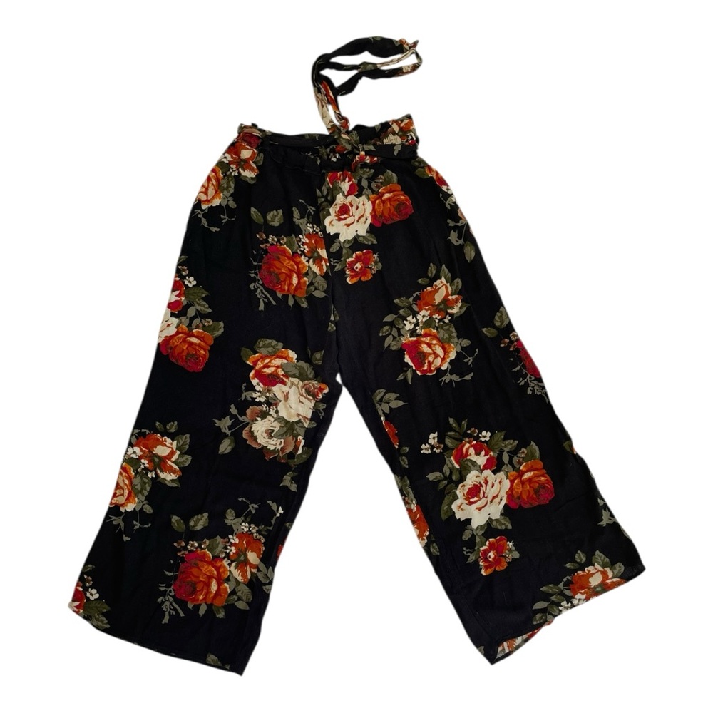 Poetcore Floral Boho Palazzo Pants Indie Soft Girl Cottagecore Wide Leg Women